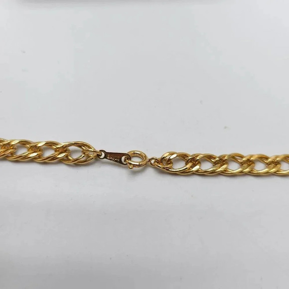Vintage Avon 1983 Allegro Collection Allegro Bold Chain Gold Tone - Picture 5 of 6